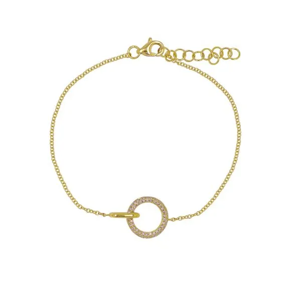 Diamond Bracelets in 14 Karat Yellow Gold Tzfasman Jewelers Brooklyn, NY