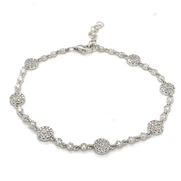 Diamond Bracelets in 14 Karat White Gold 4.15 Grams Tzfasman Jewelers Brooklyn, NY