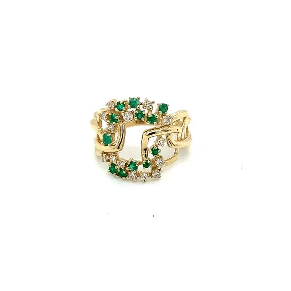 Colored Stone Ring in 14 Karat Yellow Gold Tzfasman Jewelers Brooklyn, NY