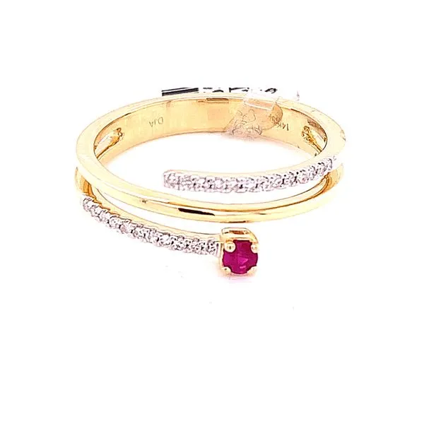 Colored Stone Ring in 14 Karat Yellow Gold 2.80 Grams Tzfasman Jewelers Brooklyn, NY