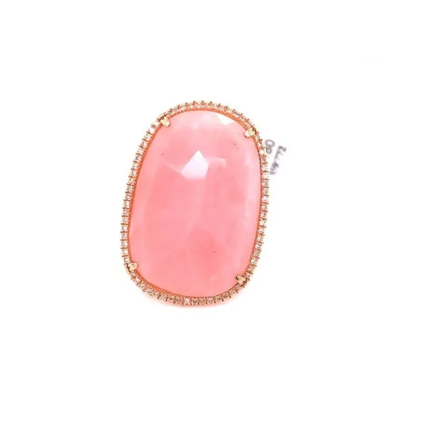 Colored Stone Ring in 14 Karat Rose Gold 5.69 Grams Tzfasman Jewelers Brooklyn, NY