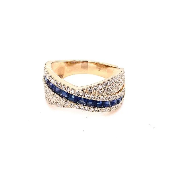 Colored Stone Ring in 14 Karat Yellow Gold 4.3 Grams Tzfasman Jewelers Brooklyn, NY
