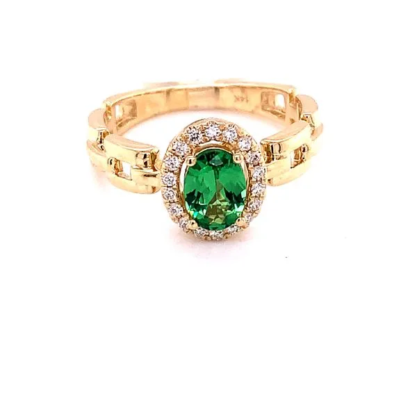 Colored Stone Ring in 14 Karat Yellow Gold Tzfasman Jewelers Brooklyn, NY