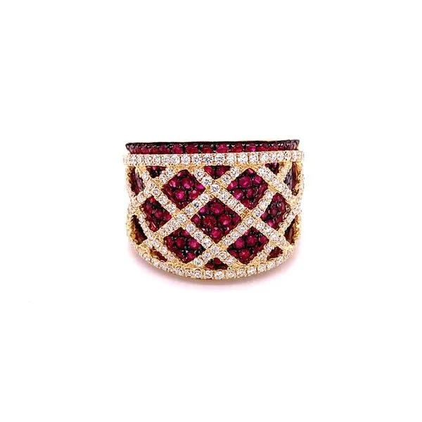 Colored Stone Ring in 18 Karat Yellow Gold Tzfasman Jewelers Brooklyn, NY