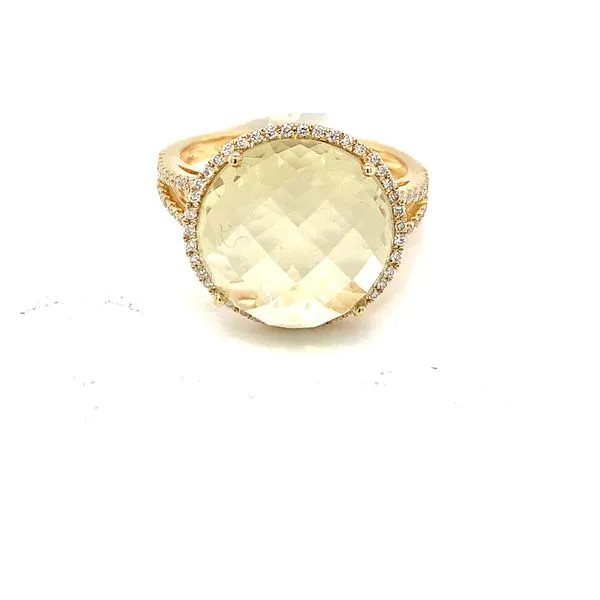 Colored Stone Ring in 14 Karat Yellow Gold 2.18 Grams Tzfasman Jewelers Brooklyn, NY