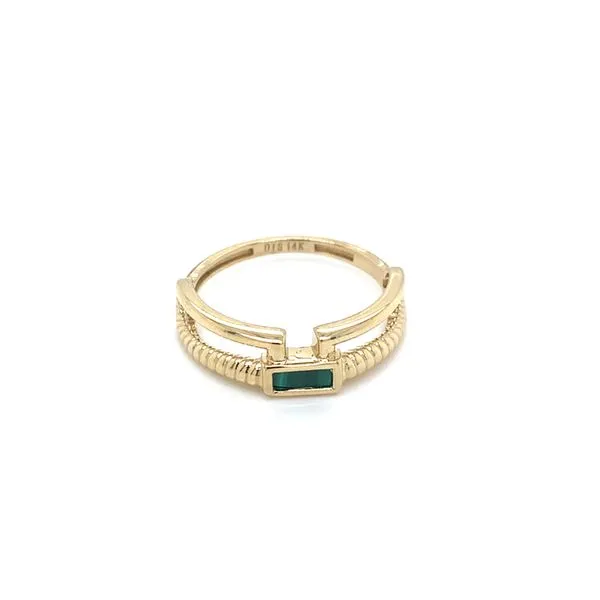 Colored Stone Ring in 14 Karat Yellow Gold Tzfasman Jewelers Brooklyn, NY
