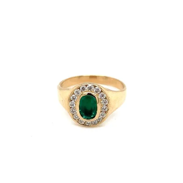 Colored Stone Ring in 14 Karat Yellow Gold Tzfasman Jewelers Brooklyn, NY
