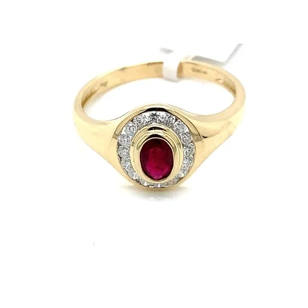 Colored Stone Ring in 14 Karat Yellow Gold 2.89 Grams Tzfasman Jewelers Brooklyn, NY