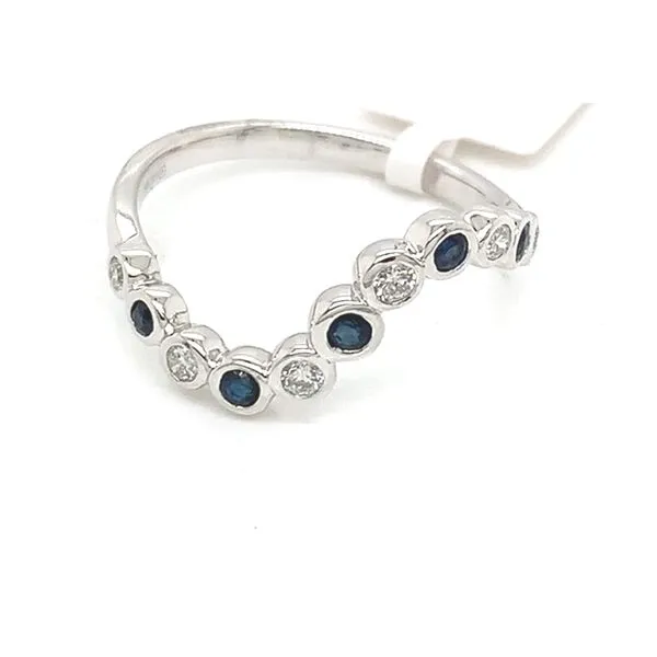 Colored Stone Ring in 14 Karat White Gold 2.58 Grams Tzfasman Jewelers Brooklyn, NY