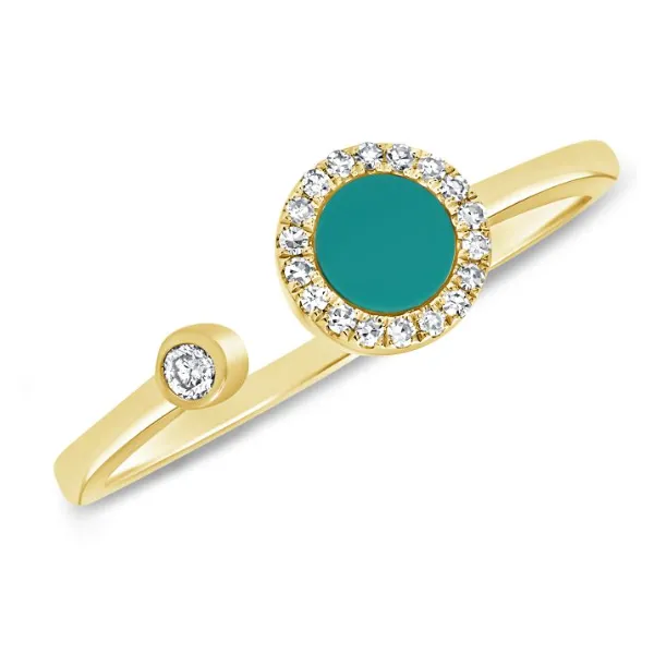 Colored Stone Ring in 14 Karat Yellow Gold 1.70 Grams Tzfasman Jewelers Brooklyn, NY
