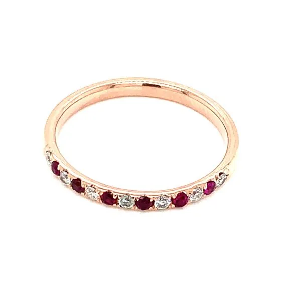 Colored Stone Ring in 14 Karat Rose Gold