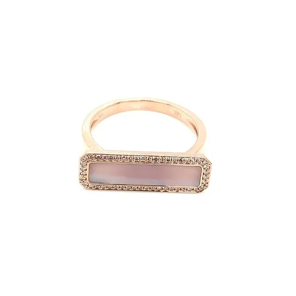 Colored Stone Ring in 14 Karat Rose Gold 3.31 Grams Tzfasman Jewelers Brooklyn, NY