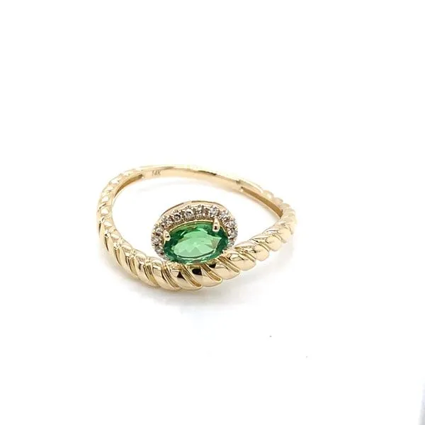 Colored Stone Ring in 14 Karat Yellow Gold 2.22 Grams Tzfasman Jewelers Brooklyn, NY