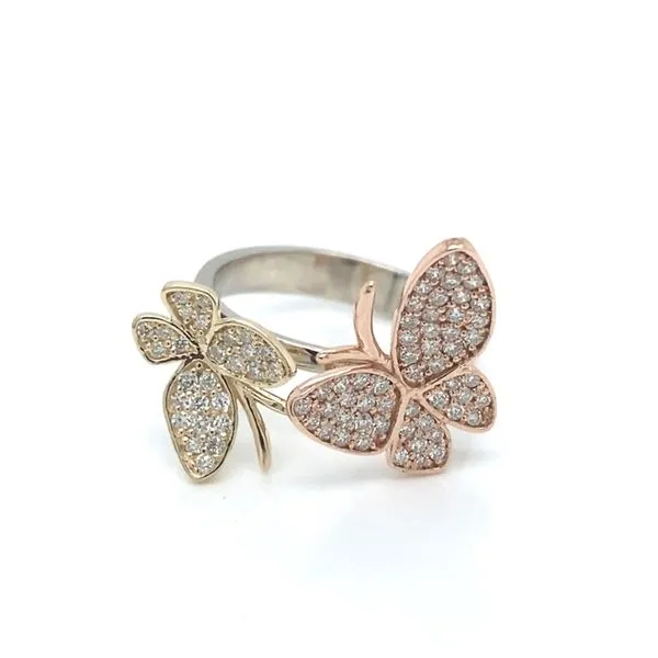 Colored Stone Ring in 14 Karat Yellow, White & Rose Gold Tzfasman Jewelers Brooklyn, NY