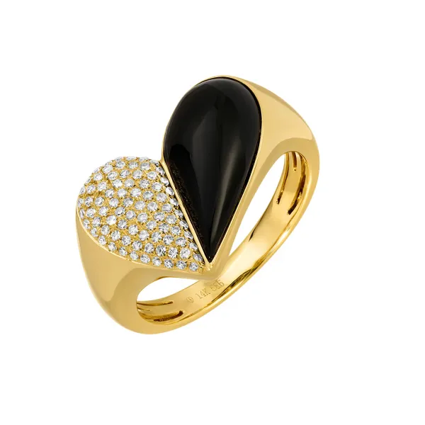 Colored Stone Ring in 14 Karat Yellow Gold Tzfasman Jewelers Brooklyn, NY