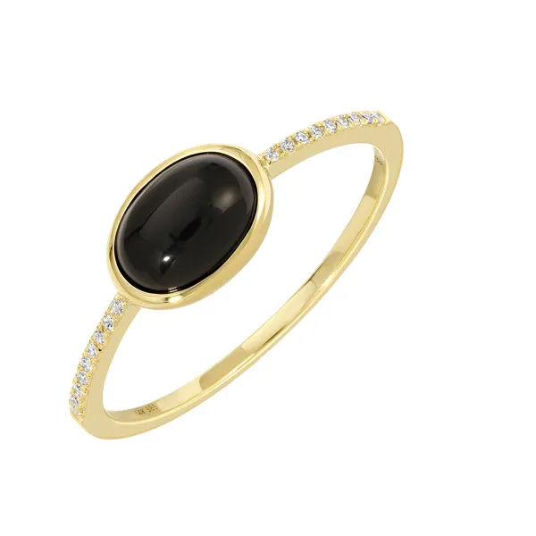 Colored Stone Ring in 14 Karat Yellow Gold Tzfasman Jewelers Brooklyn, NY