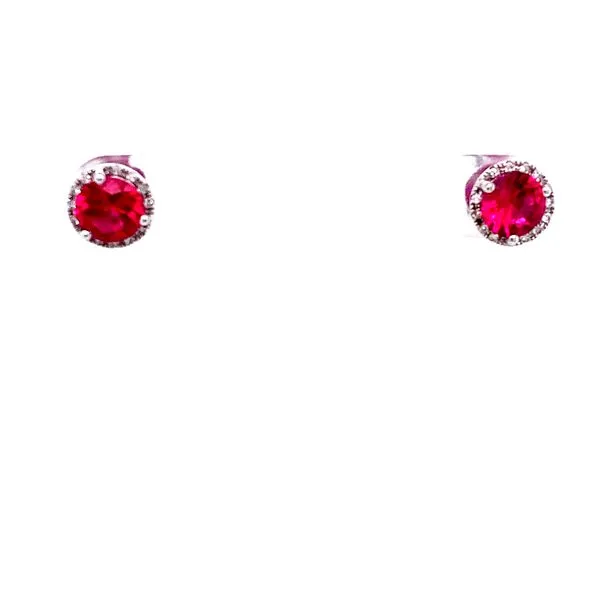 Colored Stone Earrings in 14 Karat White Gold Tzfasman Jewelers Brooklyn, NY