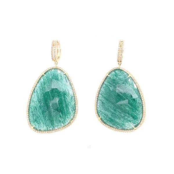 Colored Stone Earrings in 14 Karat Yellow Gold similar item image