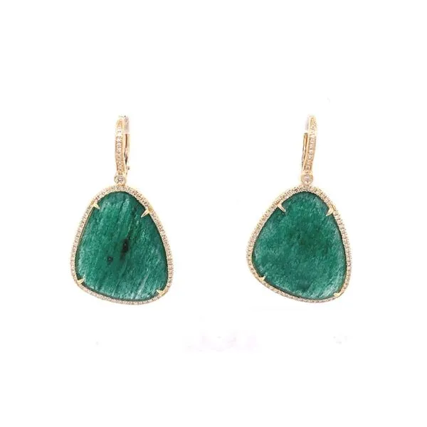 Colored Stone Earrings in 14 Karat Yellow Gold similar item image