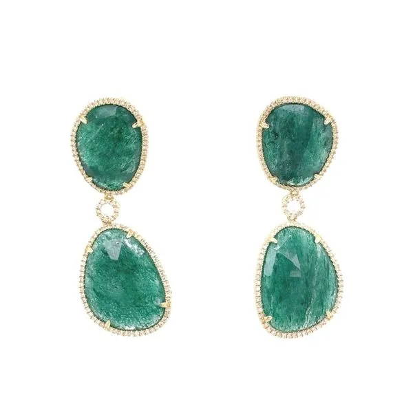 Colored Stone Earrings in 14 Karat Yellow Gold similar item image