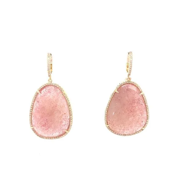 Colored Stone Earrings in 14 Karat Yellow Gold Tzfasman Jewelers Brooklyn, NY