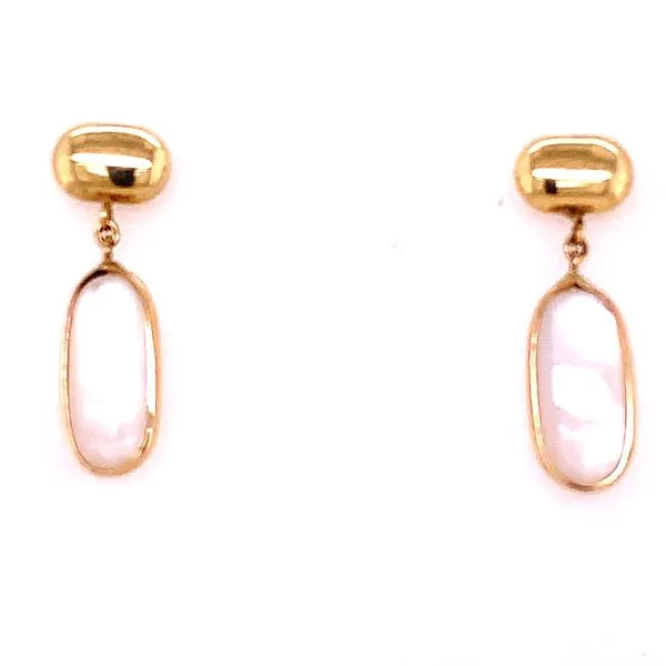 Colored Stone Earrings in 14 Karat Yellow Gold Tzfasman Jewelers Brooklyn, NY