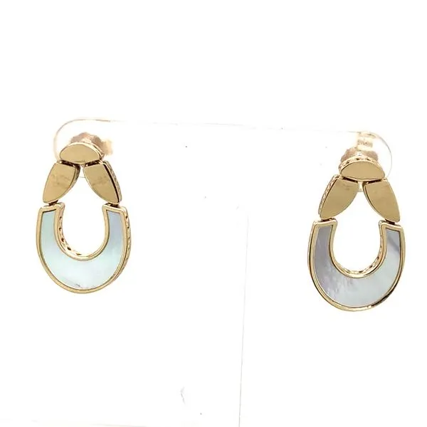 Colored Stone Earrings in 14 Karat Yellow Gold 3.5 Grams Tzfasman Jewelers Brooklyn, NY
