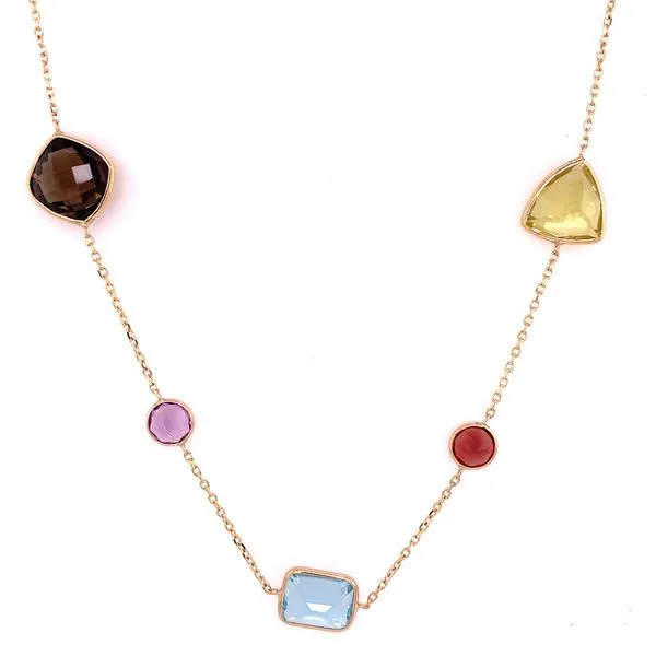 Colored Stone Necklace Tzfasman Jewelers Brooklyn, NY