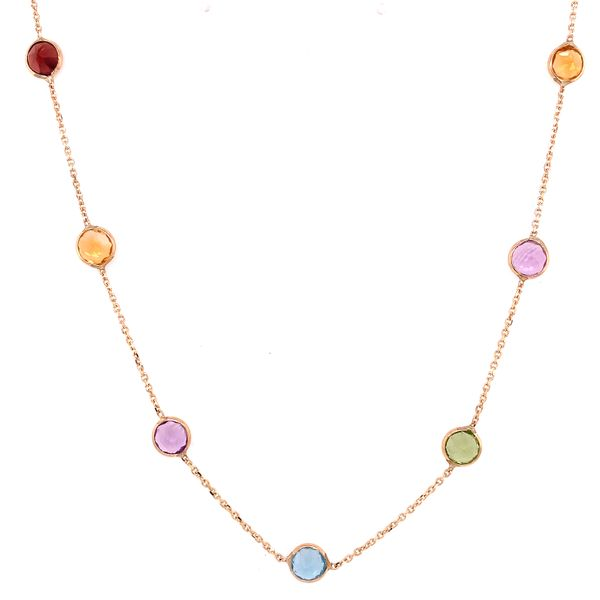 Colored Stone Necklace Tzfasman Jewelers Brooklyn, NY
