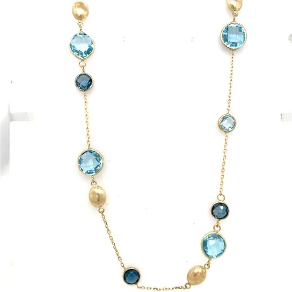 14 Karat Yellow Colored Stone Necklace Tzfasman Jewelers Brooklyn, NY