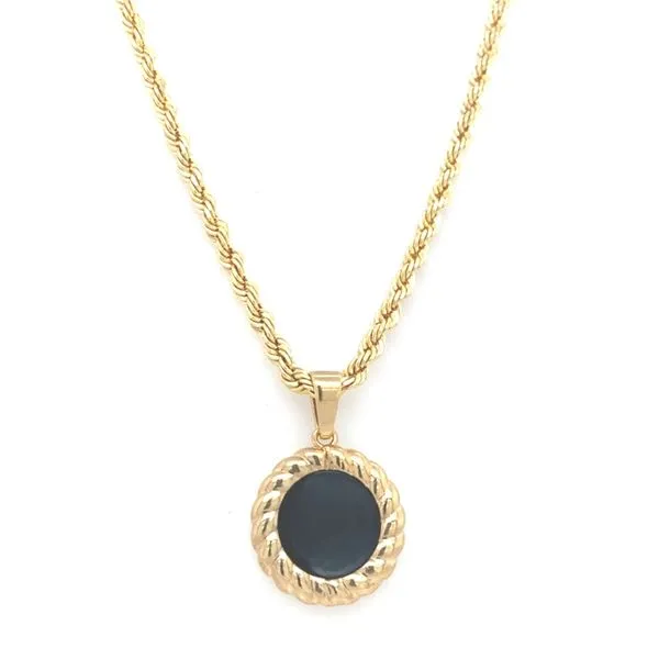 Colored Stone Necklace in 14 Karat Yellow Gold Tzfasman Jewelers Brooklyn, NY