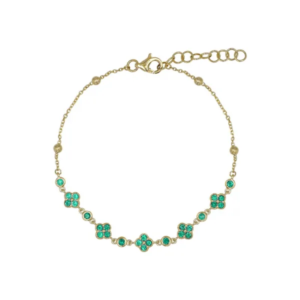Colored Stone Bracelets in 14 Karat Yellow Gold 2.70 Grams similar item image