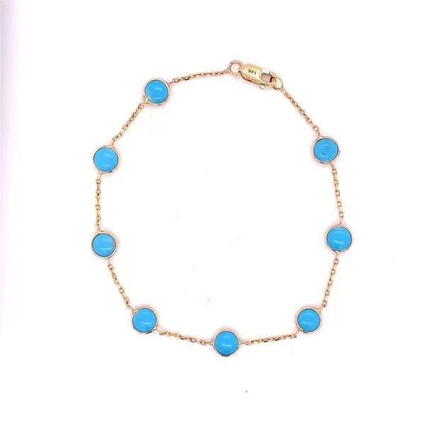 Colored Stone Bracelets in 14 Karat Yellow Gold Tzfasman Jewelers Brooklyn, NY