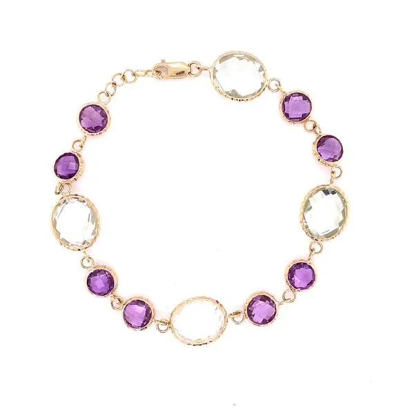 Colored Stone Bracelets in 14 Karat Yellow Gold similar item image