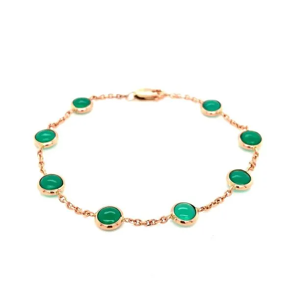 Colored Stone Bracelets in 14 Karat Rose Gold Tzfasman Jewelers Brooklyn, NY