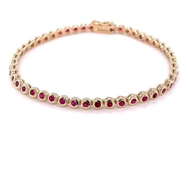 Colored Stone Bracelets in 14 Karat Yellow Gold Tzfasman Jewelers Brooklyn, NY