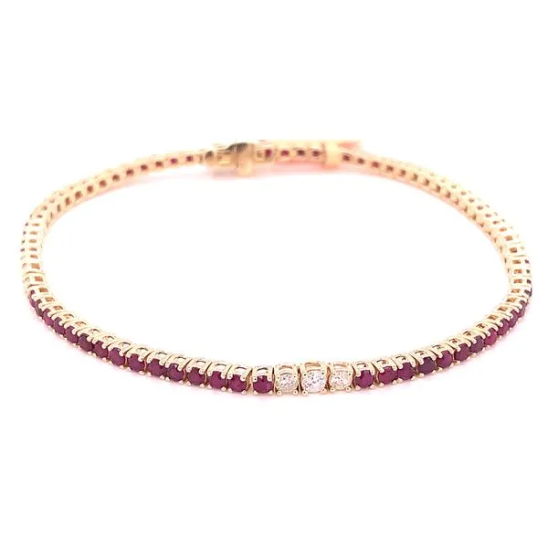 Colored Stone Bracelets in 14 Karat Yellow Gold 7.10 Grams Tzfasman Jewelers Brooklyn, NY