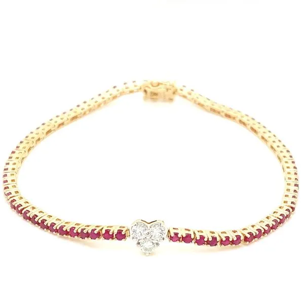 Colored Stone Bracelets in 14 Karat Yellow Gold 5.92 Grams Tzfasman Jewelers Brooklyn, NY