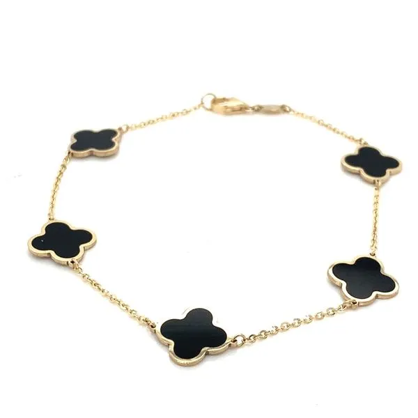 Colored Stone Bracelets in 14 Karat Yellow Gold 1.9 Grams Tzfasman Jewelers Brooklyn, NY