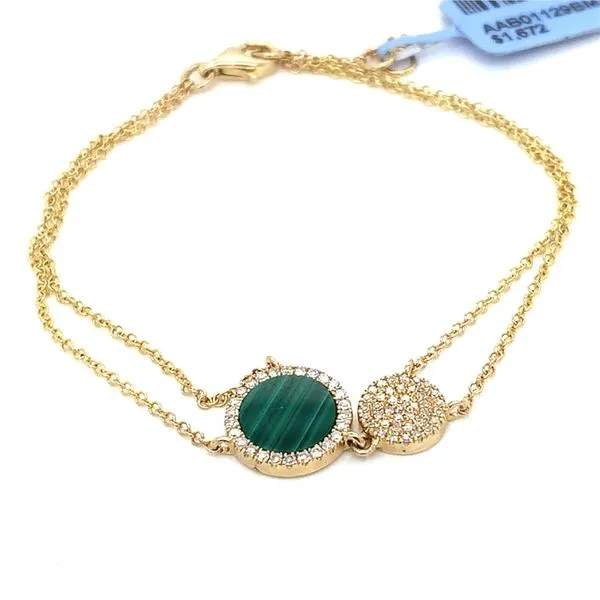 Colored Stone Bracelets in 14 Karat Yellow Gold 2.35 Grams Tzfasman Jewelers Brooklyn, NY