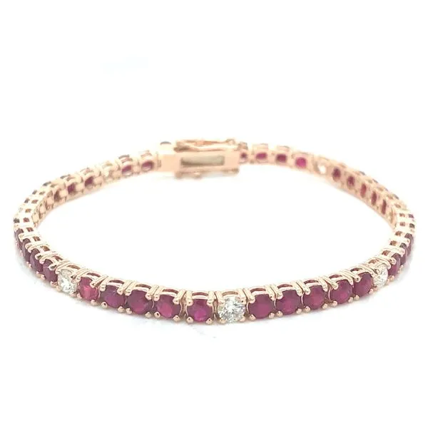 Colored Stone Bracelets in 14 Karat Rose Gold Tzfasman Jewelers Brooklyn, NY