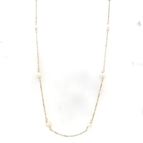 Pearl Necklace in 14 Karat Yellow Gold Tzfasman Jewelers Brooklyn, NY