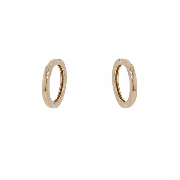 Gold Earrings in 14 Karat Yellow Gold .9 Grams similar item image