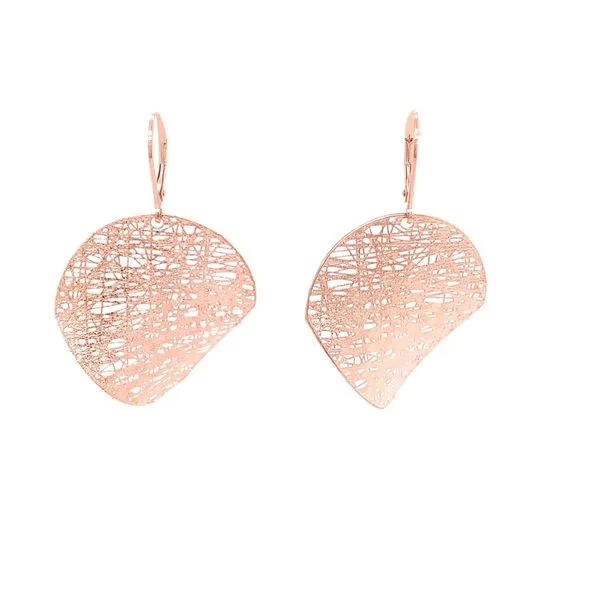 Gold Earrings in 14 Karat Rose Gold 4.28 Grams Tzfasman Jewelers Brooklyn, NY