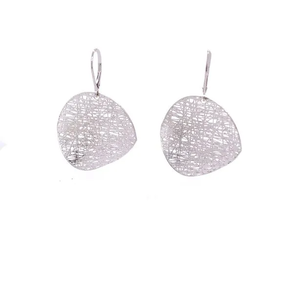 Gold Earrings in 14 Karat White Gold 4.05 Grams similar item image