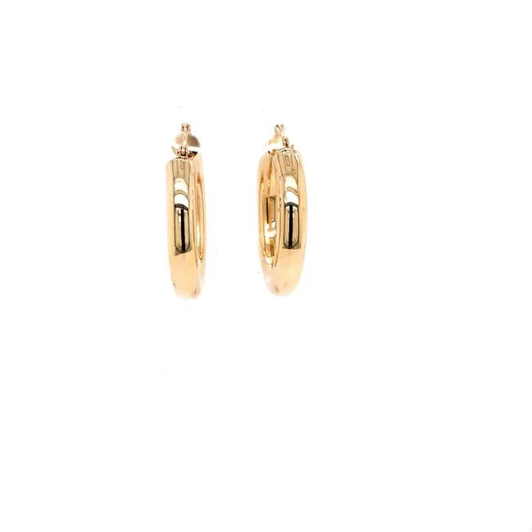 Gold Earrings in 14 Karat Yellow Gold 3.2 Grams Tzfasman Jewelers Brooklyn, NY