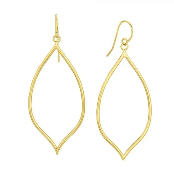 Gold Earrings in 14 Karat Yellow Gold 1.40 Grams Tzfasman Jewelers Brooklyn, NY