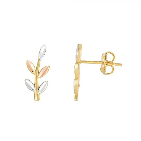 Gold Earrings in 14 Karat Yellow Gold 1.40 Grams Tzfasman Jewelers Brooklyn, NY