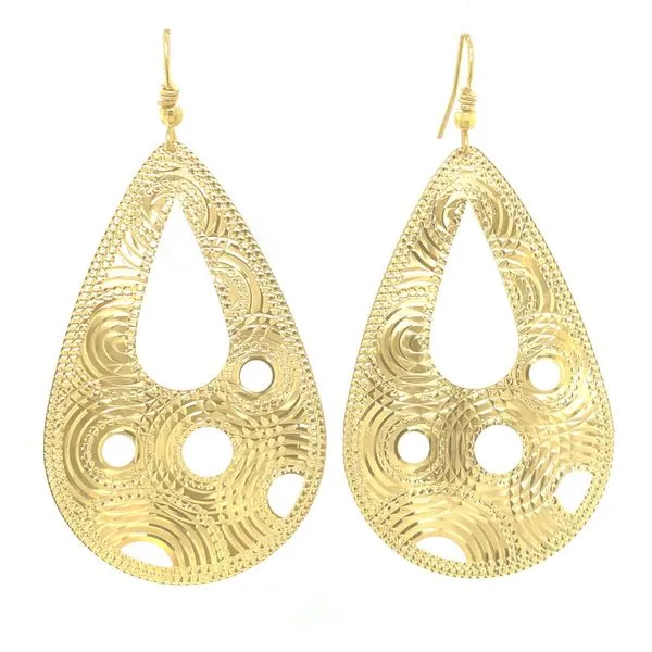 Gold Earrings in 14 Karat Yellow Gold 8 Grams Tzfasman Jewelers Brooklyn, NY