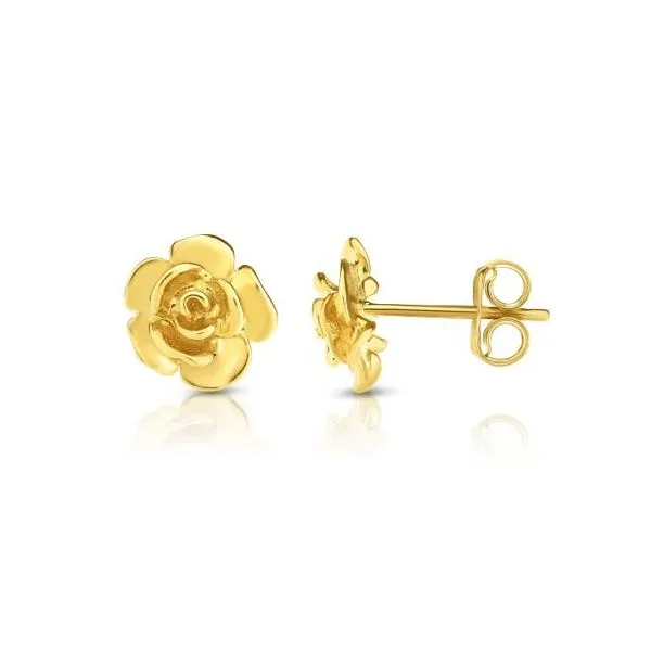 14 Karat Yellow Gold Earrings 1.90 Grams Tzfasman Jewelers Brooklyn, NY